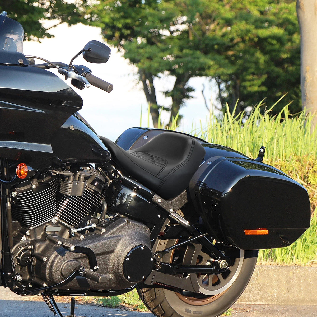 Rider Solo Seat for Harley Low Rider ST FXLRST FXLR FXLRS (2018–2025)