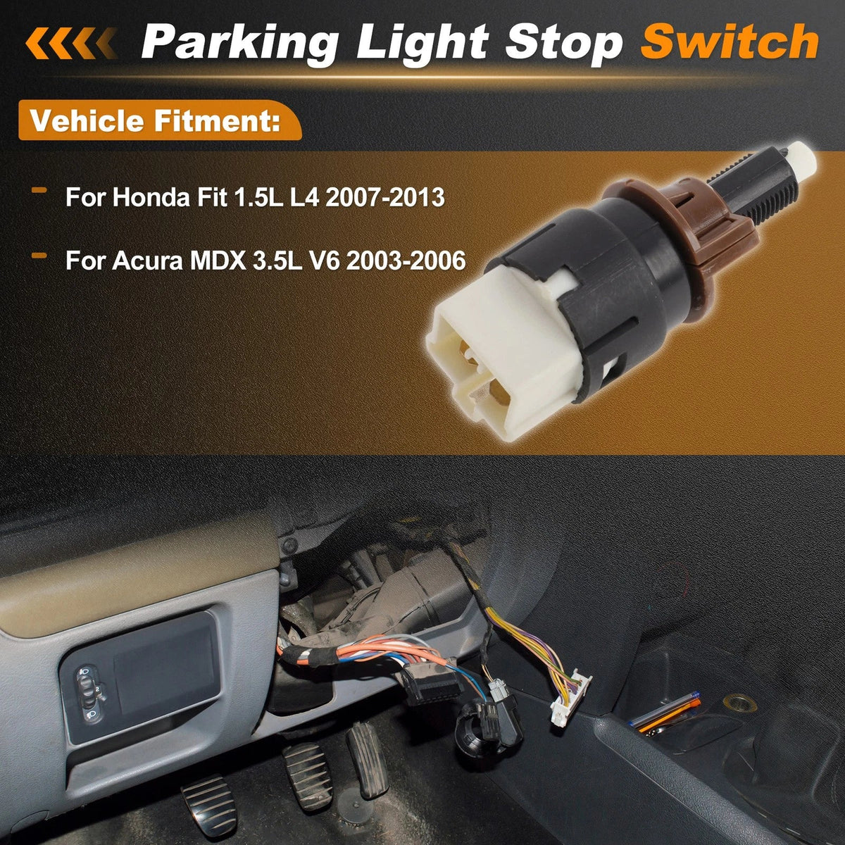 Brake Light Switch for Honda Fit (2007–2013) 36750S5AJ02 1 pcs