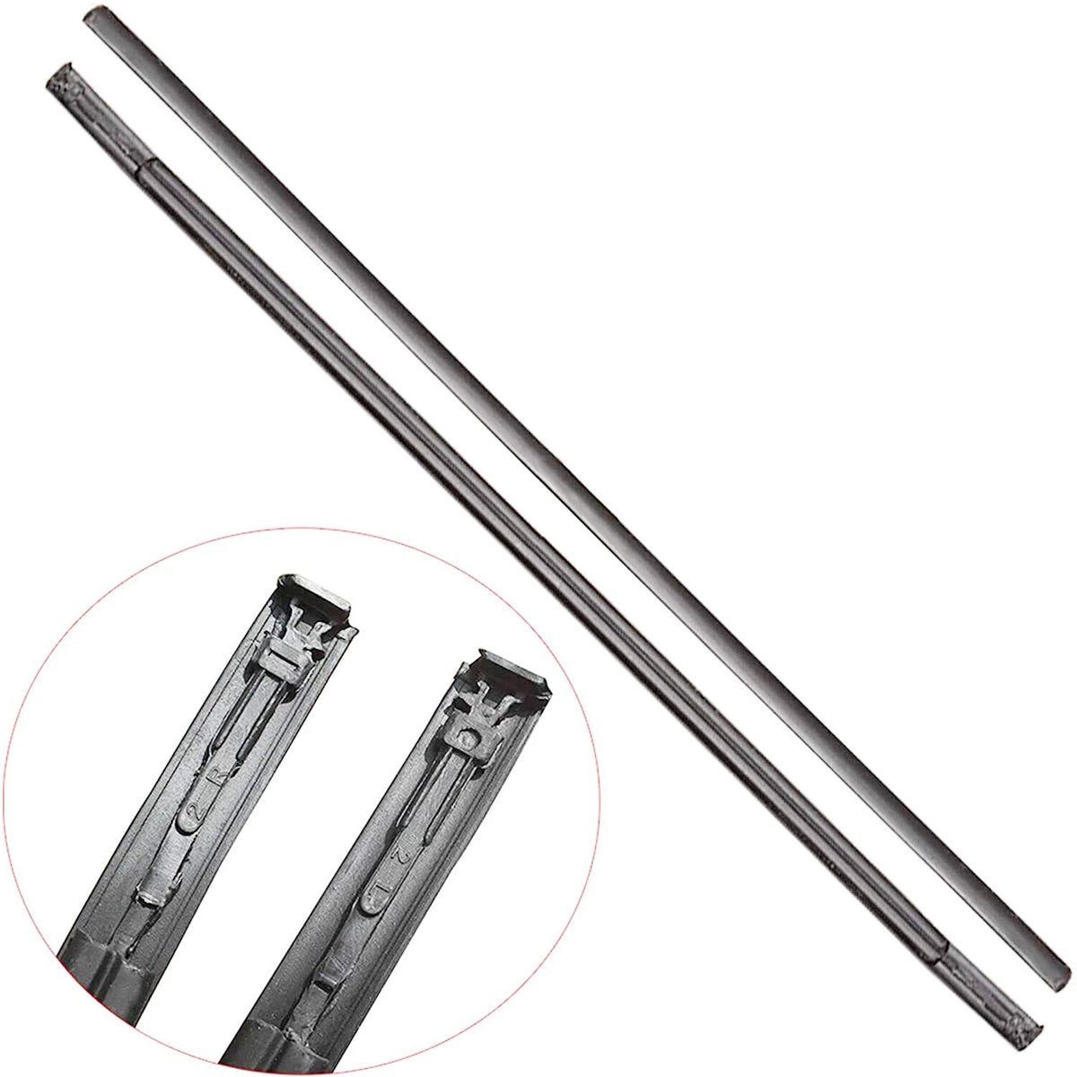 2X Black Roof Trim Molding Kit for Toyota Corolla (2008–2013)