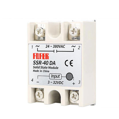 Solid State Relay Module SSR-25/40/60/80/100DA for DC-AC (Single-Phase)