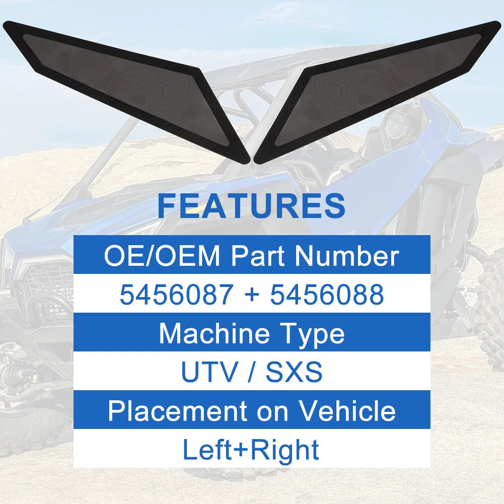 Set of 2 Intake Mesh Screens for Polaris RZR (5456087 5456088)
