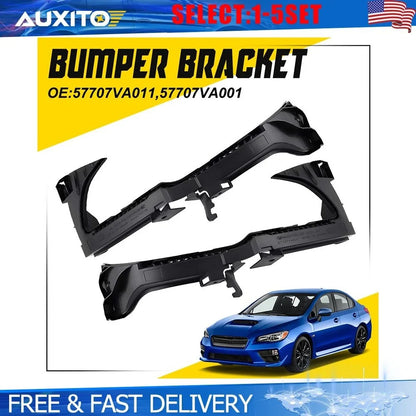 Set of 2 Front Left & Right Bumper Brackets for Subaru WRX STi (2015–2017)