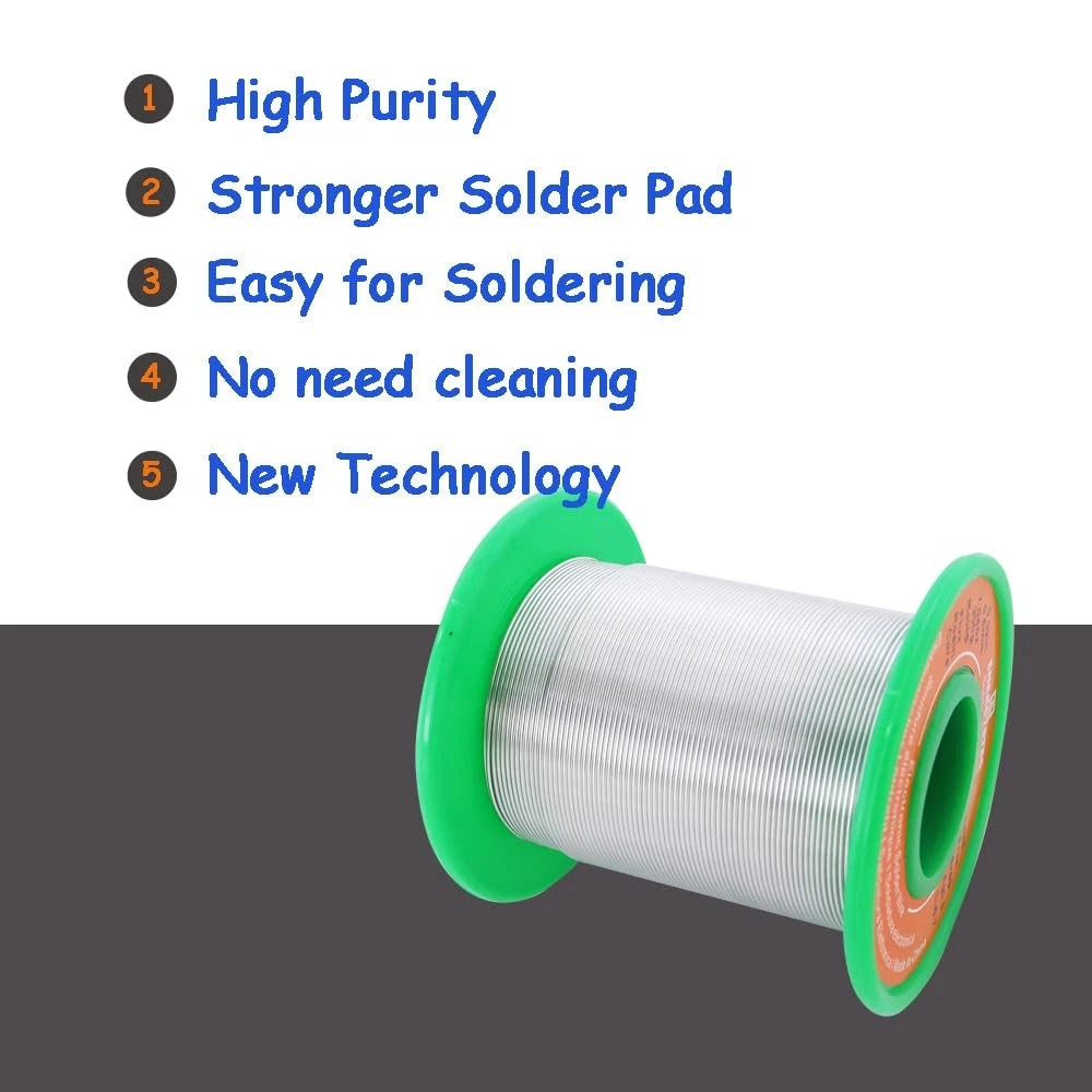 Thin Solder Wire Rosin Core 0.6mm for Electronics