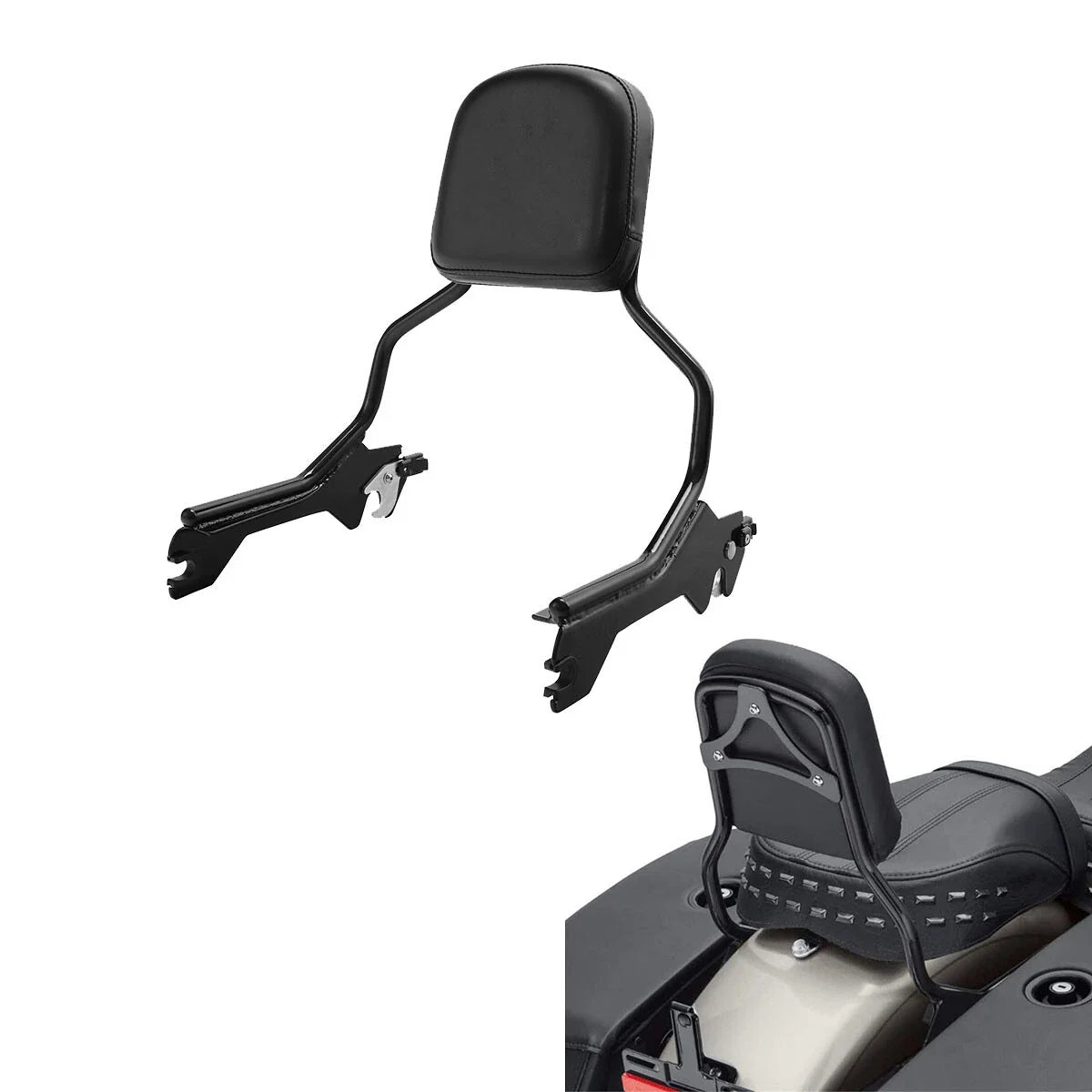 Sissy Bar Backrest for Harley Fat Boy Breakout FXBRS FLFBS (2018–2025) Black