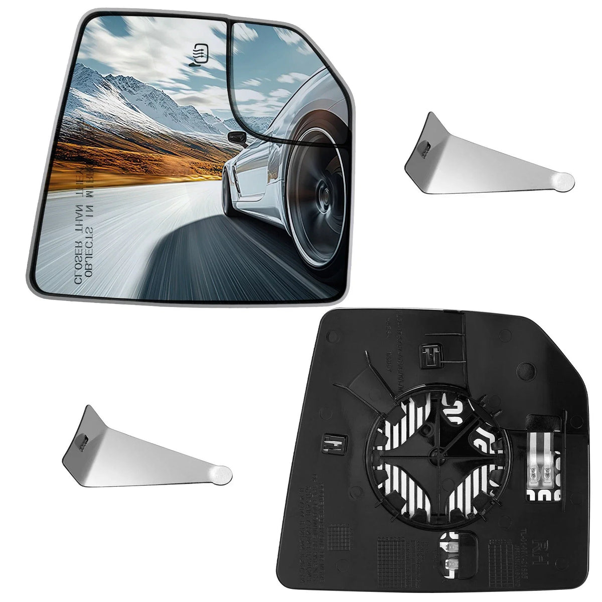 Passenger RH Side Mirror Glass Heated for Ford F-150 (2015–2020)