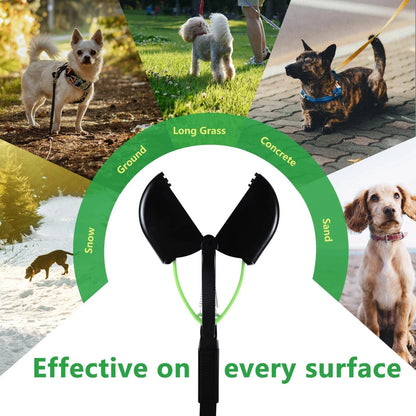 Large Dog Pooper Scooper for Yard - 32" Long Handle, No Bending