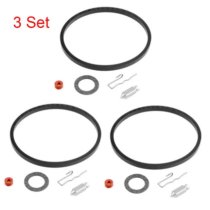Set of 3 Carburetor Needle Seat Kit for Tecumseh 631021 631021A 621021B