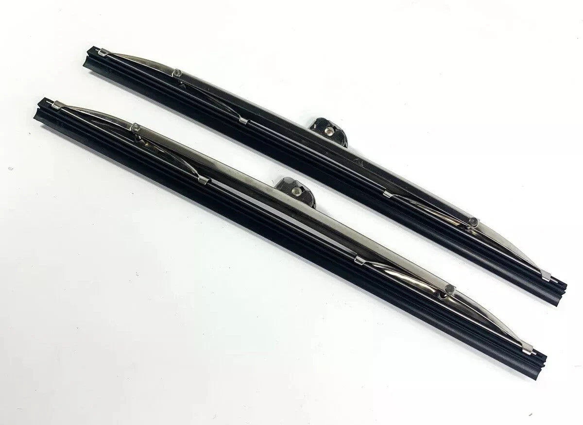 10" Stainless Steel Front Windshield Wiper Blades for Universal Fit