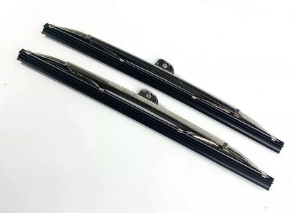 10" Stainless Steel Front Windshield Wiper Blades for Universal Fit