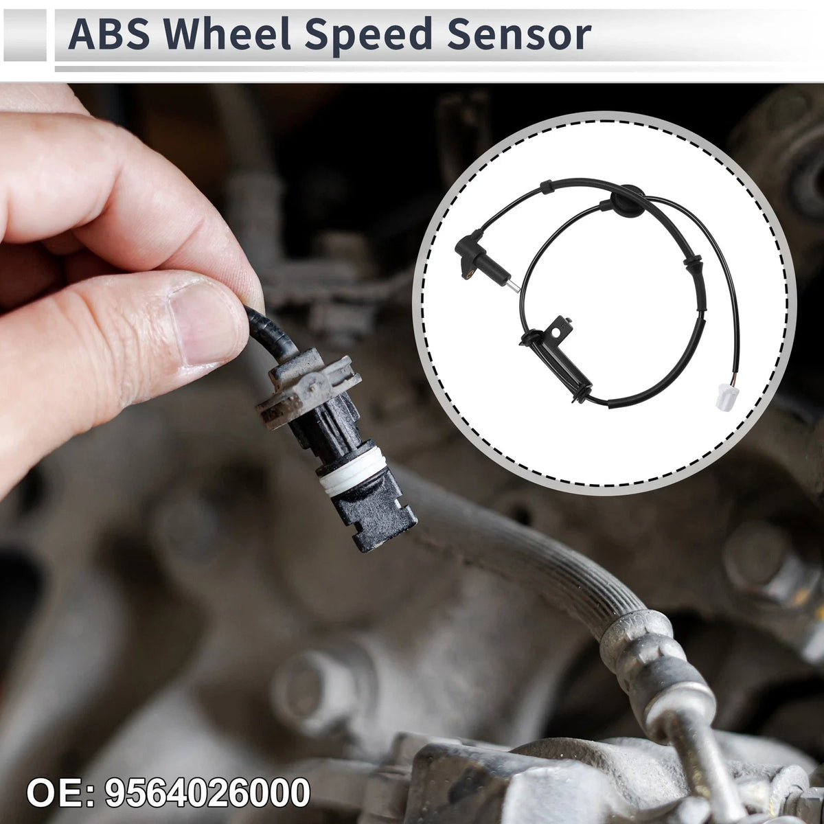 ABS Wheel Speed Sensor No. 9564026000 for Hyundai Santa Fe (FWD)