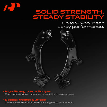 2X Front Lower Control Arm w/ Ball Joint for Honda CR-V (2007–2011) 51360SWAA01, 51360SWAA20, 51360SWAE11