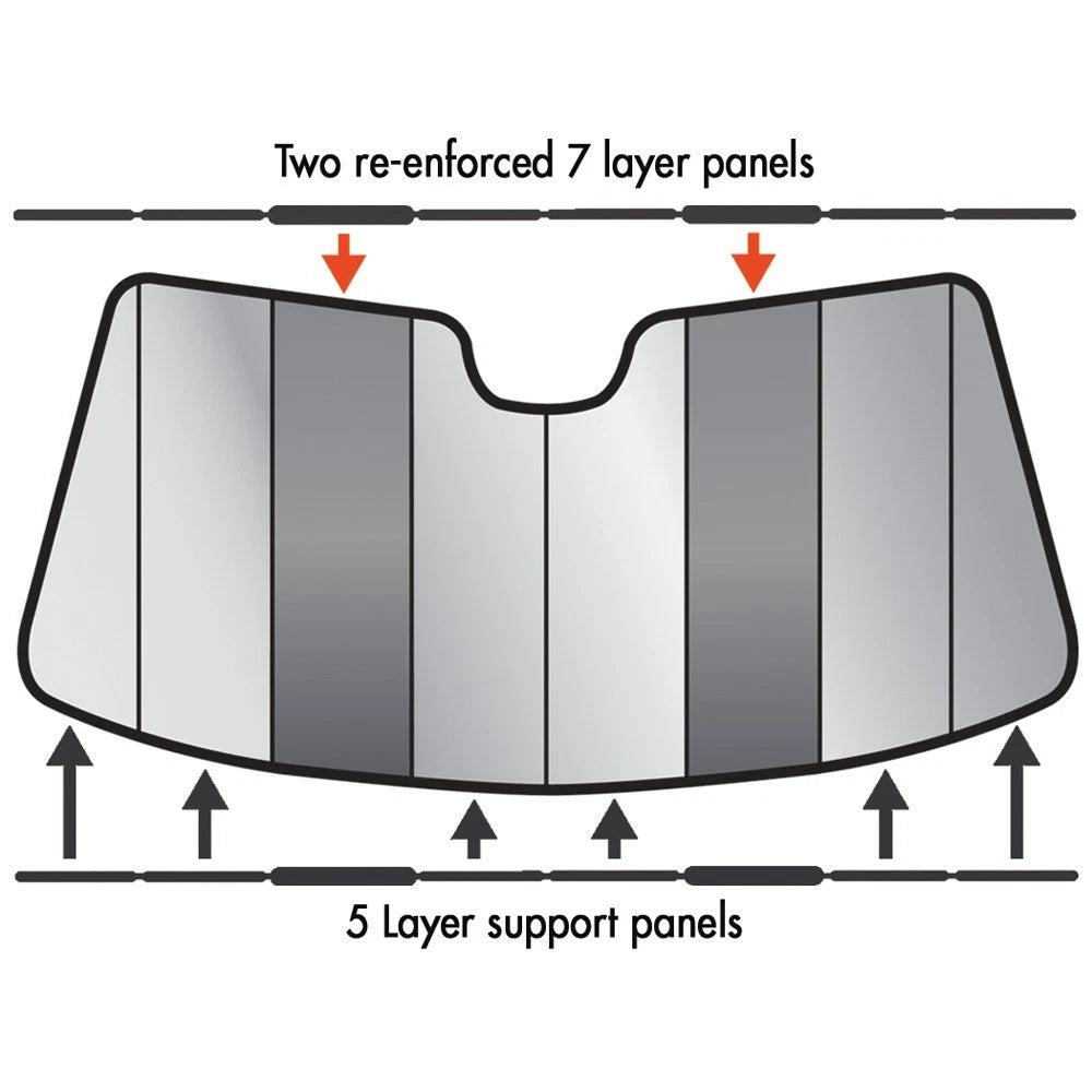 2X Windshield Sunshade for BMW (BM-96-P, 19621342-101)