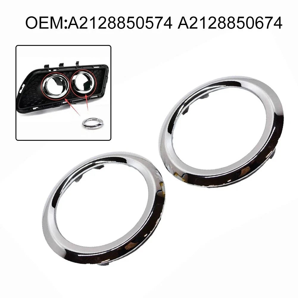 Front Left Fog Light Chrome Trim Ring for W204 W207 (2128850574 2128850674)