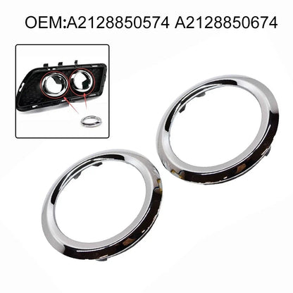 Front Left Fog Light Chrome Trim Ring for W204 W207 (2128850574 2128850674)