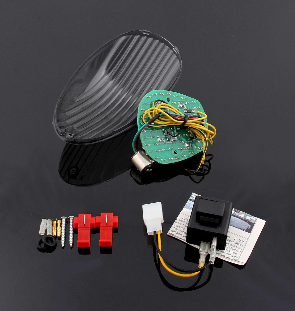 Taillight with Integrated Turn Signals for Kawasaki Mean Streak 1500 1600