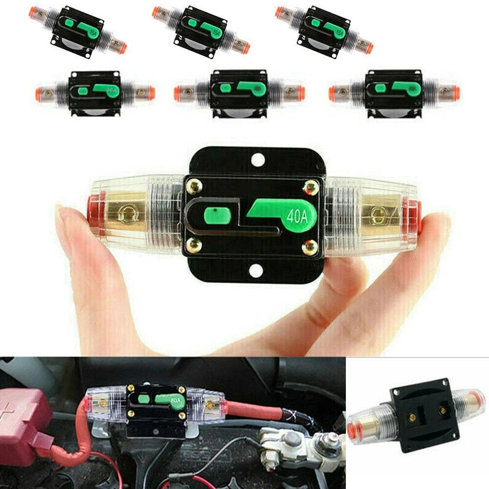 10A-100A Circuit Breaker Fuse for Auto Boat (12V-48V DC)