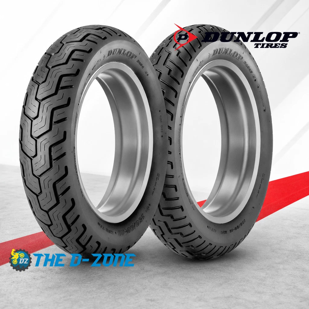 Set of 2 Dunlop D404 Motorcycle Tires 130/90-16 & 170/80-15 (45605964)