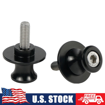 Pair CNC Aluminum M10 Swingarm Sliders Spools for Kawasaki Z1000 ZX-6R (2003–2012)
