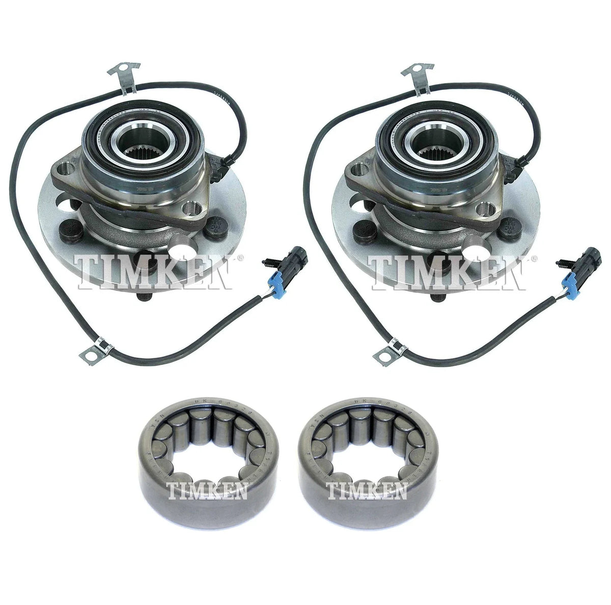 Front & Rear Wheel Bearings & Hubs Kit for K1500 Suburban Tahoe Yukon (1992–1999)