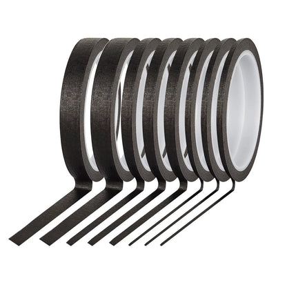 8 Rolls Thin Painters Tape 1/8" 3/4" 1/2" for Various Applications
