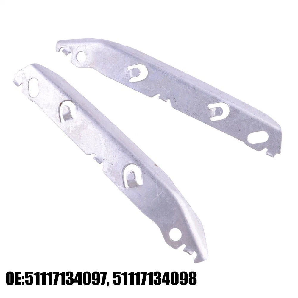 Bumper Support for - 1 Pair, Metal, Silver