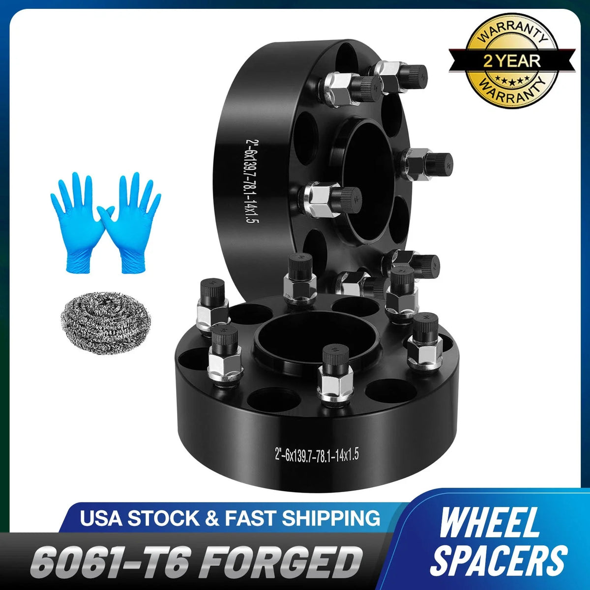 Set of 2 Hubcentric Wheel Spacers for Chevy Silverado GMC Sierra 1500 (2007–2023)