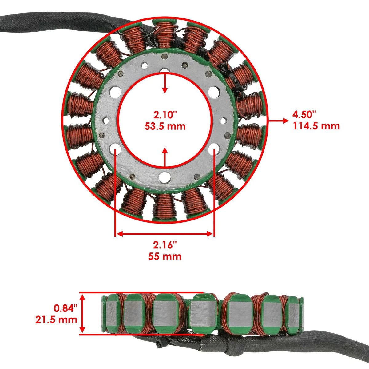 Stator for Kawasaki (21003-0012, ST368, 210030012)