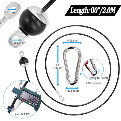 6mm Steel Wire Rope Pulley Cable for Home Gym Lat (Replacement)