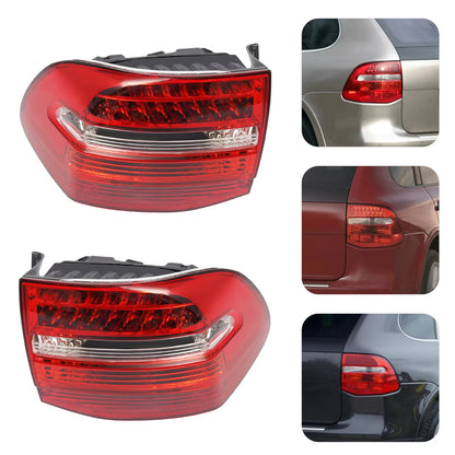 Set of 2 Rear LED Tail Lights for Porsche Cayenne (2007–2010) 95563148800, 95563148801