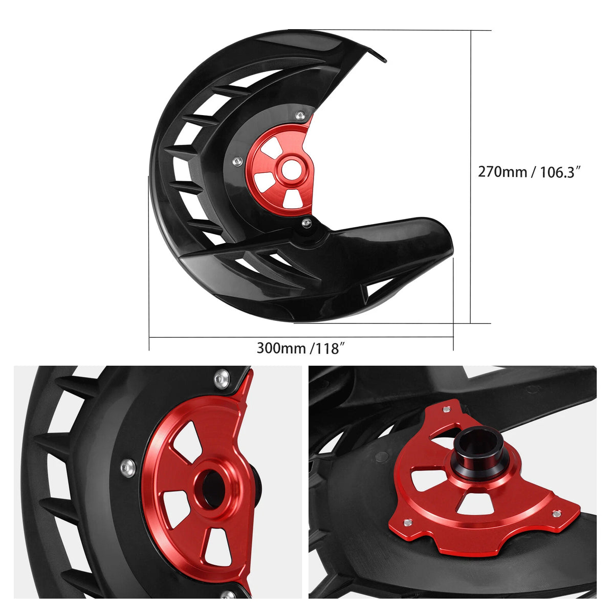 CNC Front Brake Disc Rotor Cover Guard for Honda CRF450R CRF450X CRF250R CRF250X