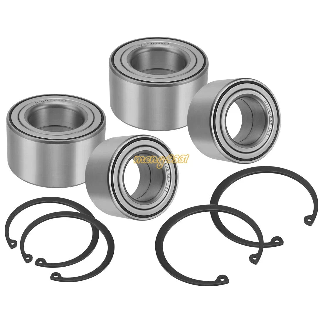 Front & Rear Wheel Bearings Ring Kit for Polaris Ranger 500, Ranger Crew 500 (2001–2022)