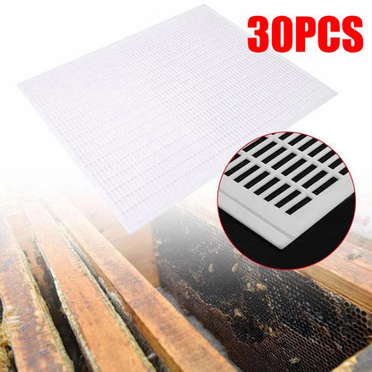 30x Beekeeping Queen Bee Excluder Trapping Grid Net Plastic Tool