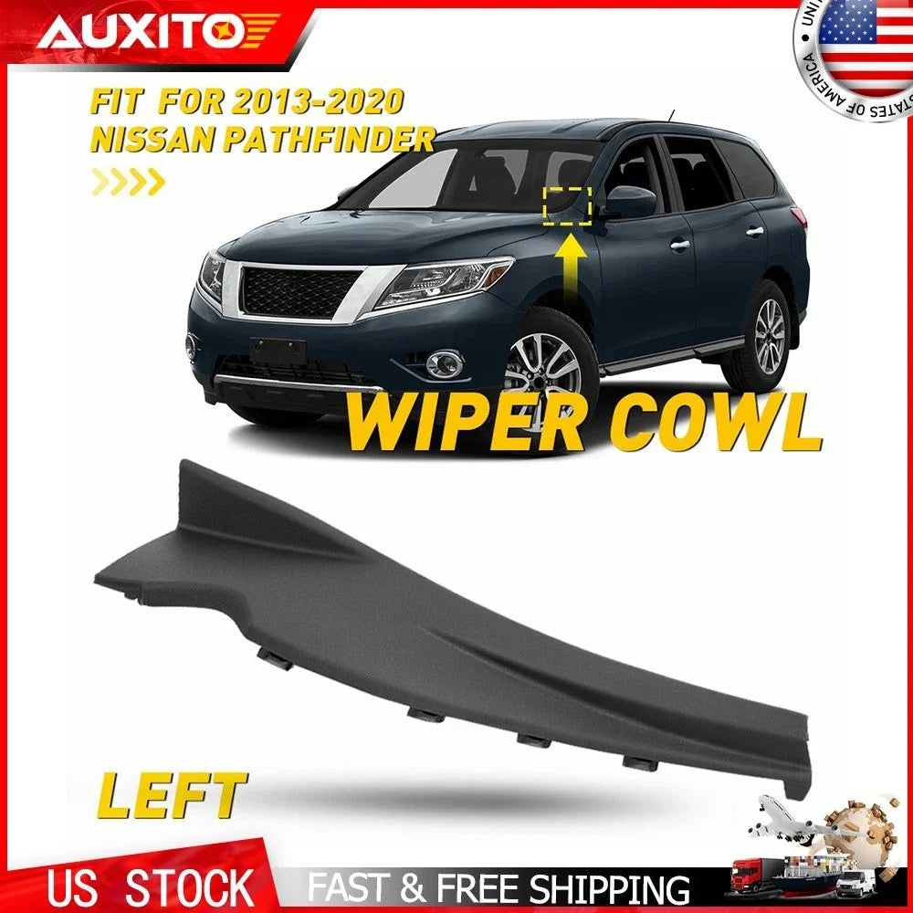 Windshield Wiper Cowl Extension Trim LH for Nissan Pathfinder (2013–2020)