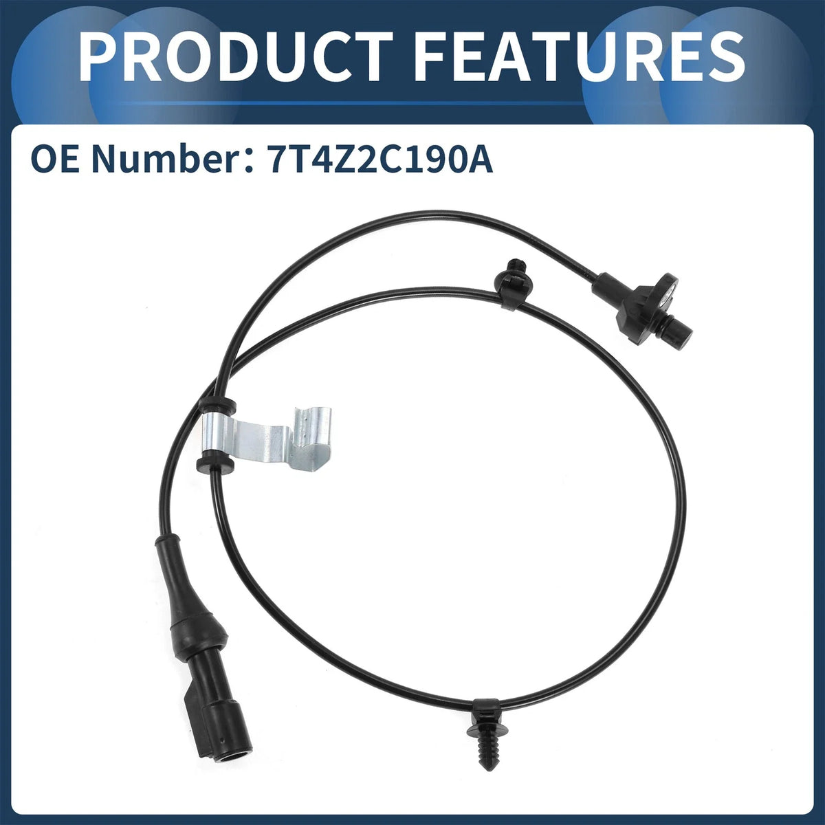ABS Wheel Speed Sensor No. 7T4Z2C190A for Ford Edge (2007–2014) FWD Rear Right