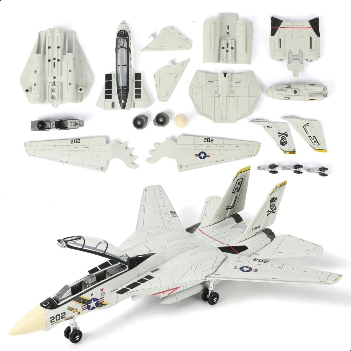 F-14 Tomcat Fighter Model Kit 1/72 Scale Twin Engine (27cm)