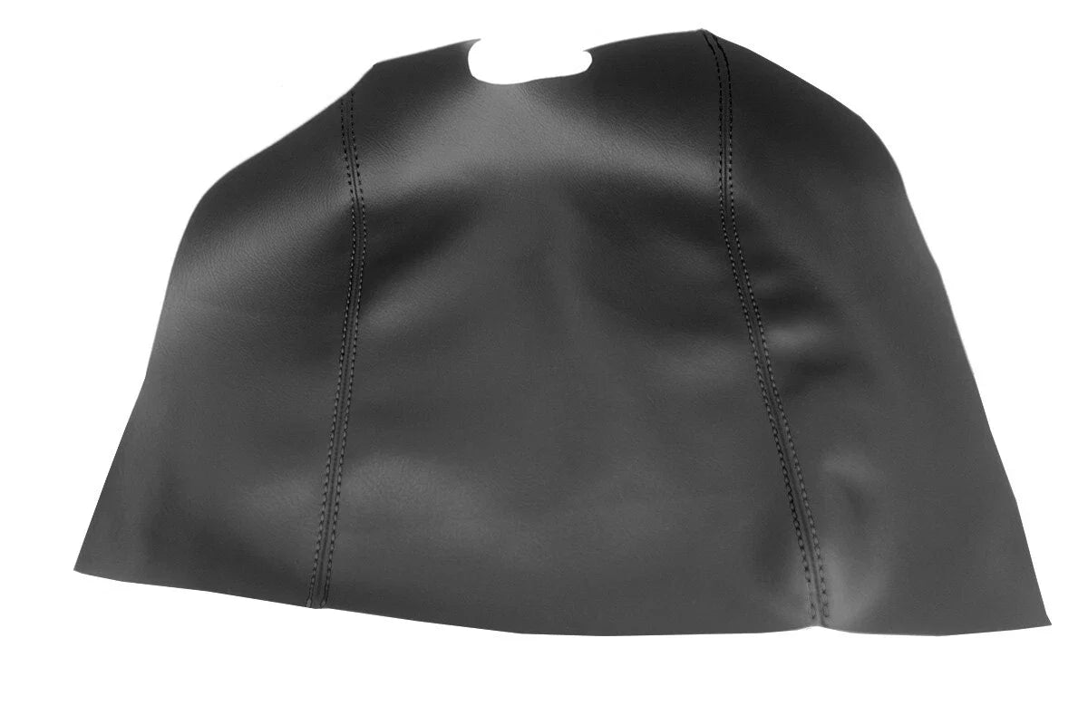Leather Console Lid Armrest Cover for Ford F150 Raptor (2015–2020) Black Stitch