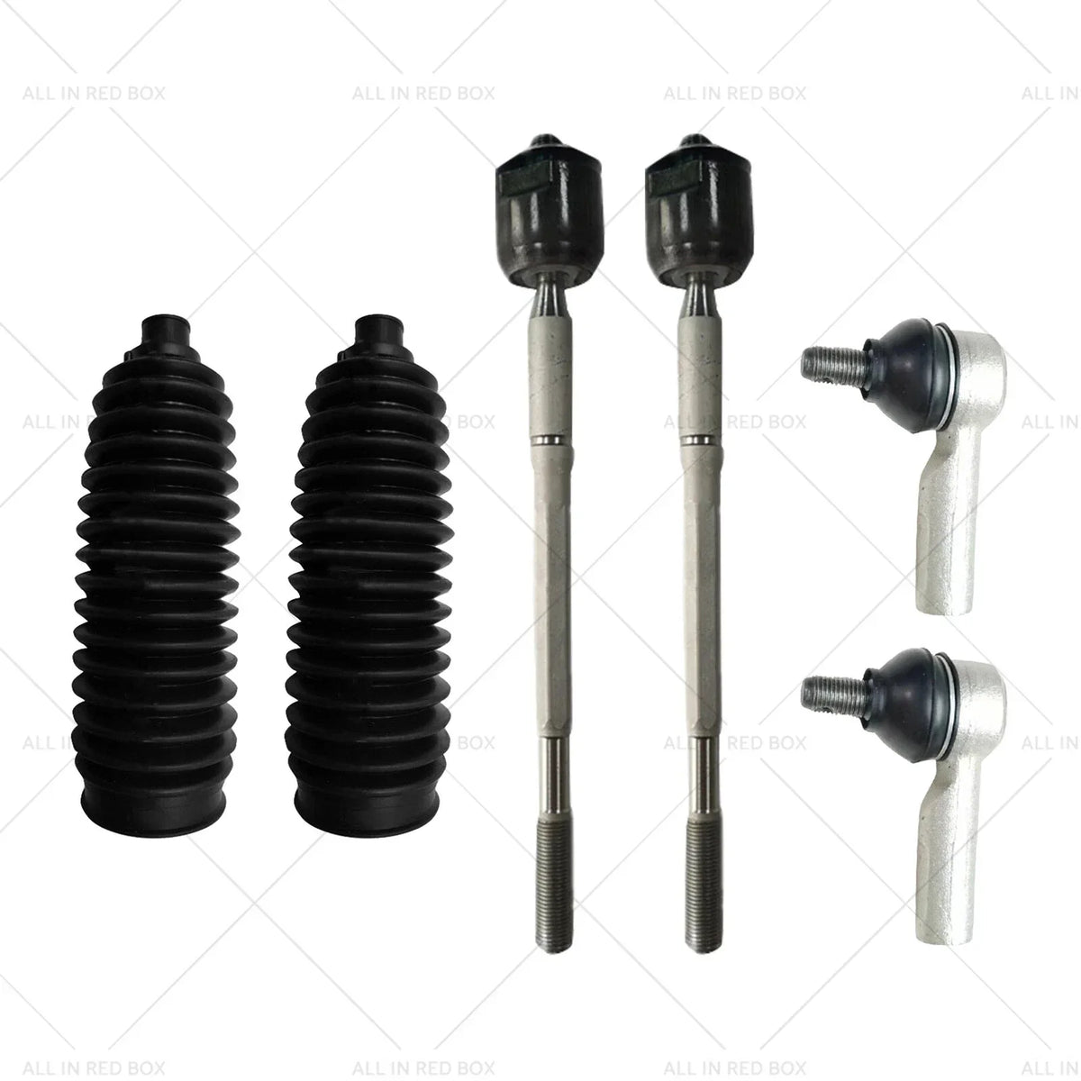 6PCS Inner Rack Tie Rod End Kit for Toyota Hilux 2005-2015 4WD GGN25R KUN26R