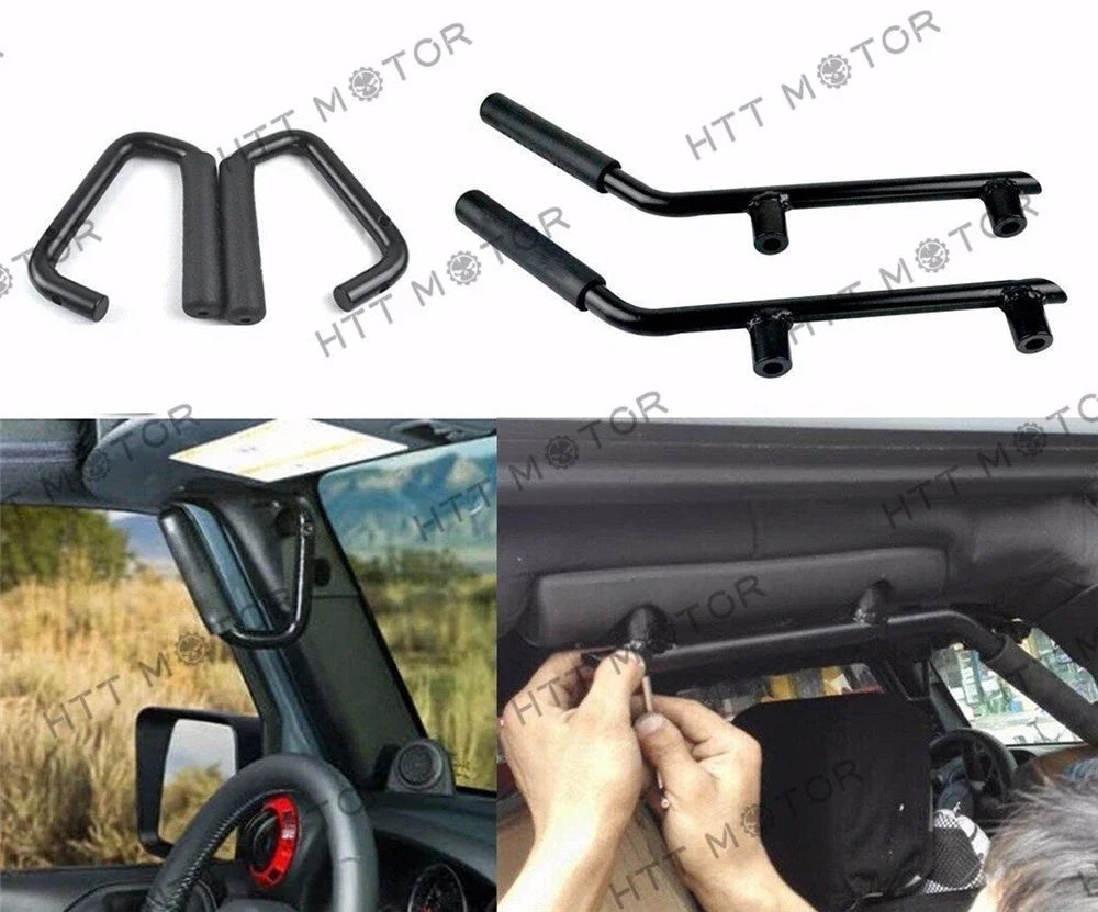 Set of 4 Steel Grab Handles for Jeep Wrangler JK (2007–2017)