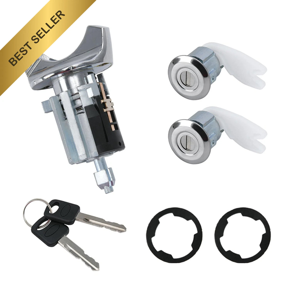 Ignition Switch & Door Lock Cylinder Set for Ford F-Series E-Series Bronco (1992–1995)
