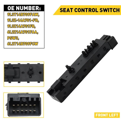Power Seat Control Switch 10 Way for Ford Expedition Explorer (2003–2014) 9L3T-14B709-FAW