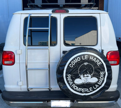 15" Angry Boy Black Tire Cover for Universal Fit (TC138)