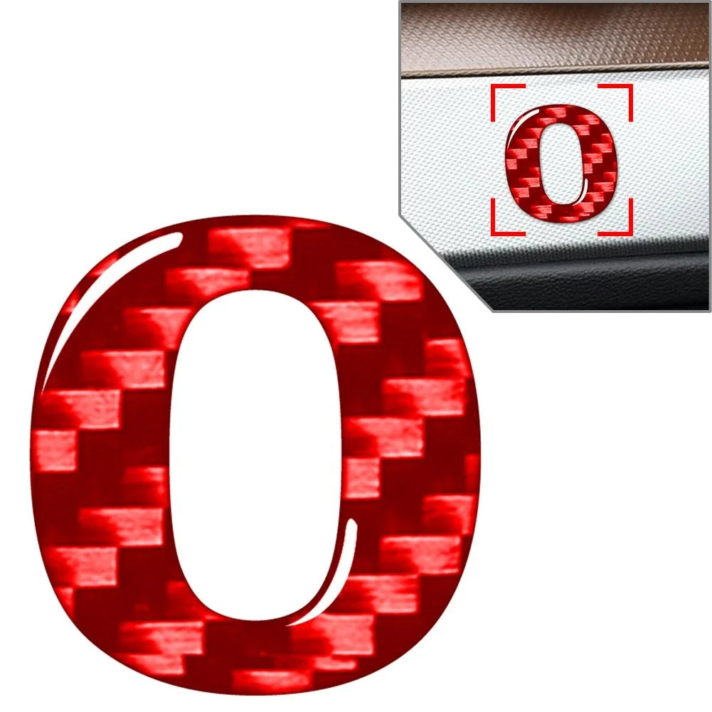Car Badge Emblem Number Signs Decals Stickers for