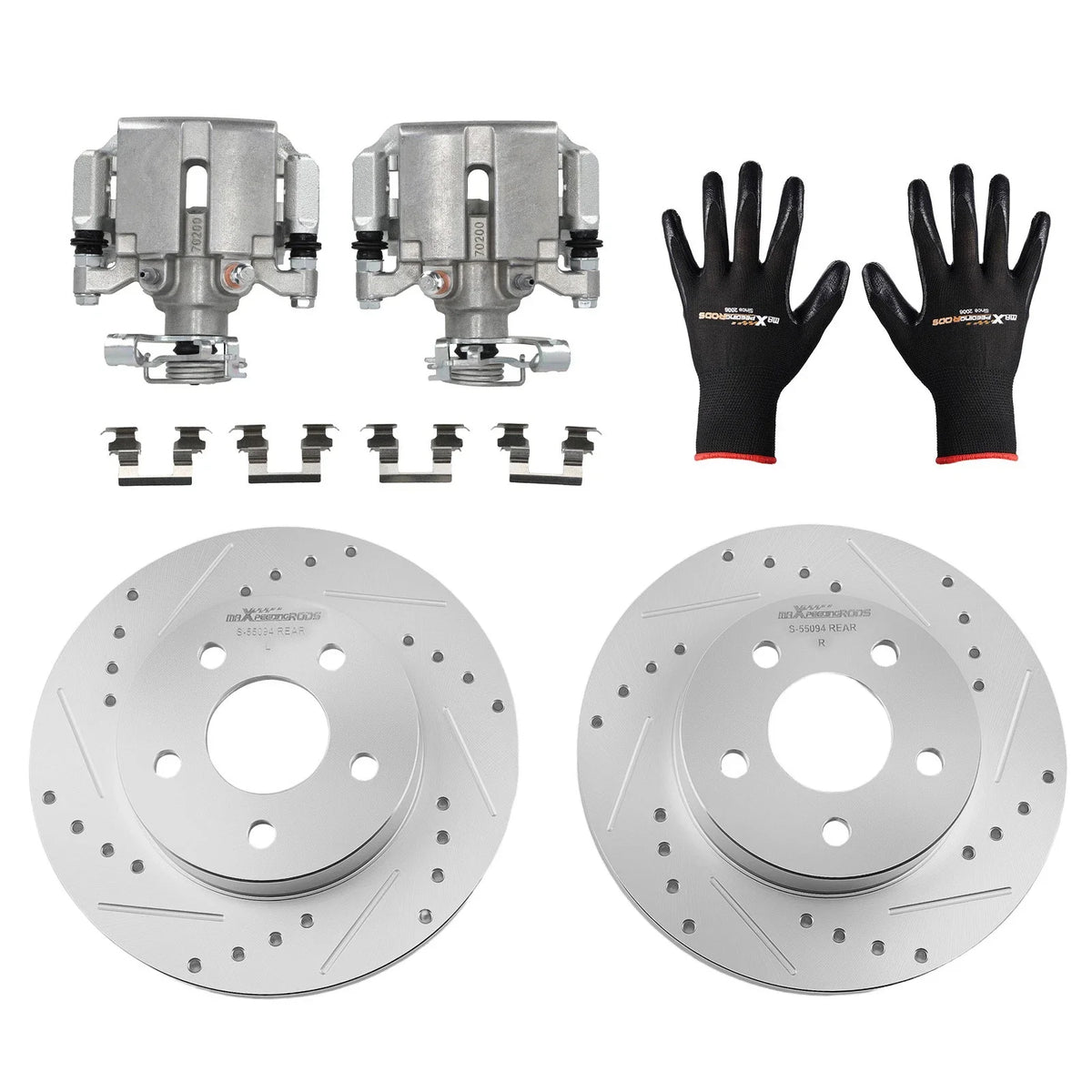 Rear Drilled Brake Rotors for Pontiac G5 (2007–2009), G6 (2005–2010), Pursuit (2006)