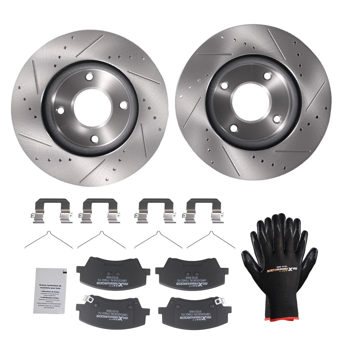 Front Brake Rotors and Pads Kit for Hyundai Elantra (2017–2020)
