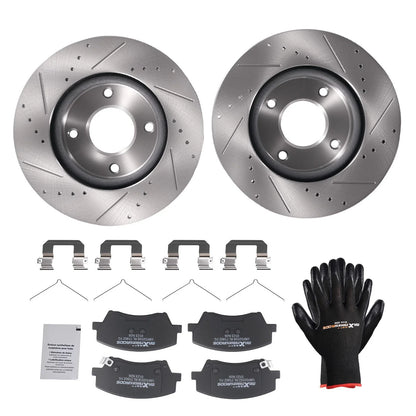 Front Brake Rotors and Pads Kit for Hyundai Elantra (2017–2020)