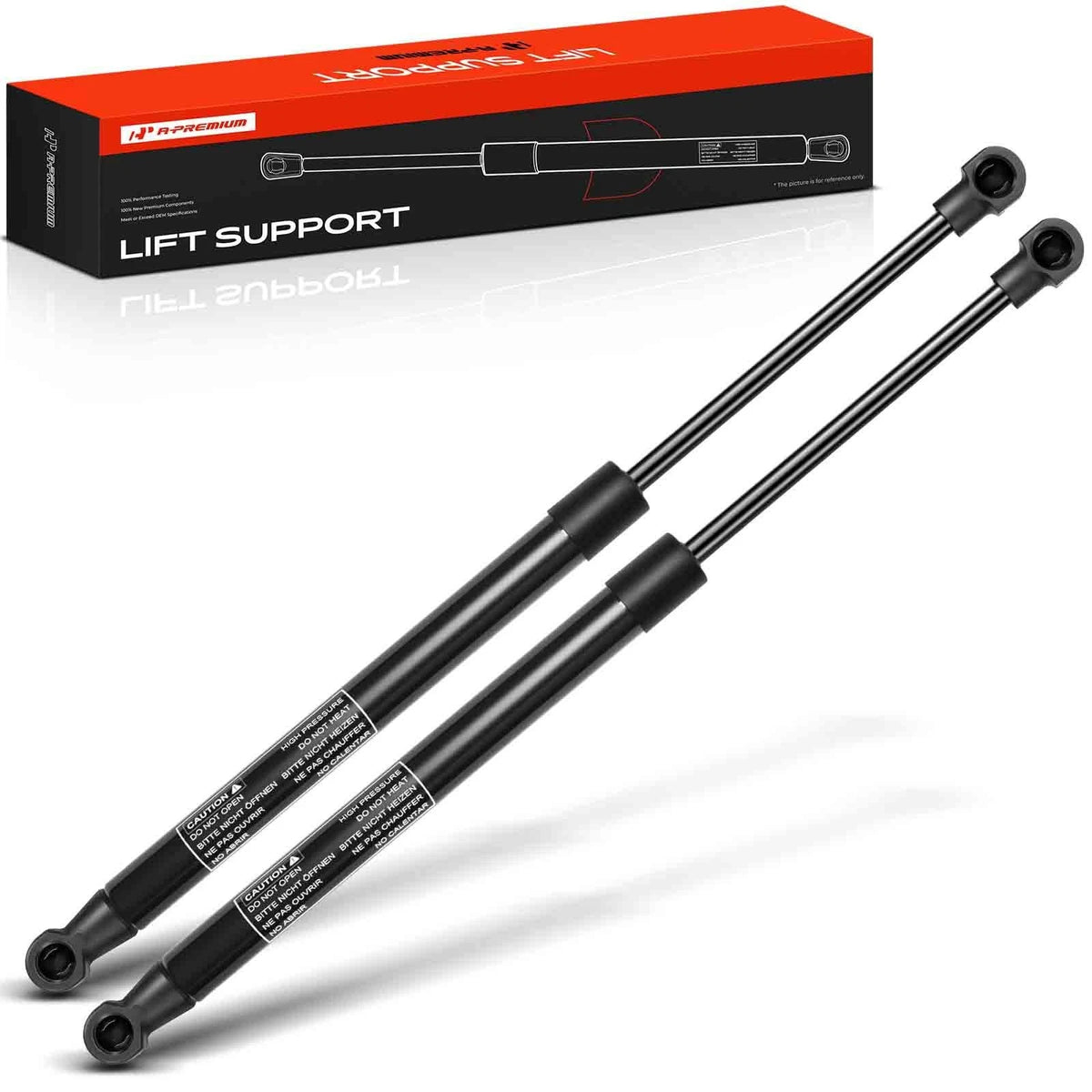 2X Front Hood Lift Support Shock Struts for Hyundai Equus (2011–2016) 811613N000, PM3348