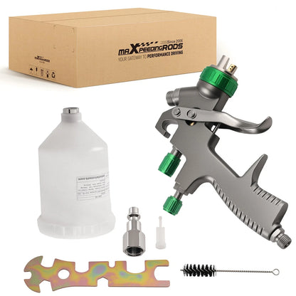 LVLP 1.3mm Gravity Sprayer Gun for Car Paint (600ml Cup, Pressure Control)