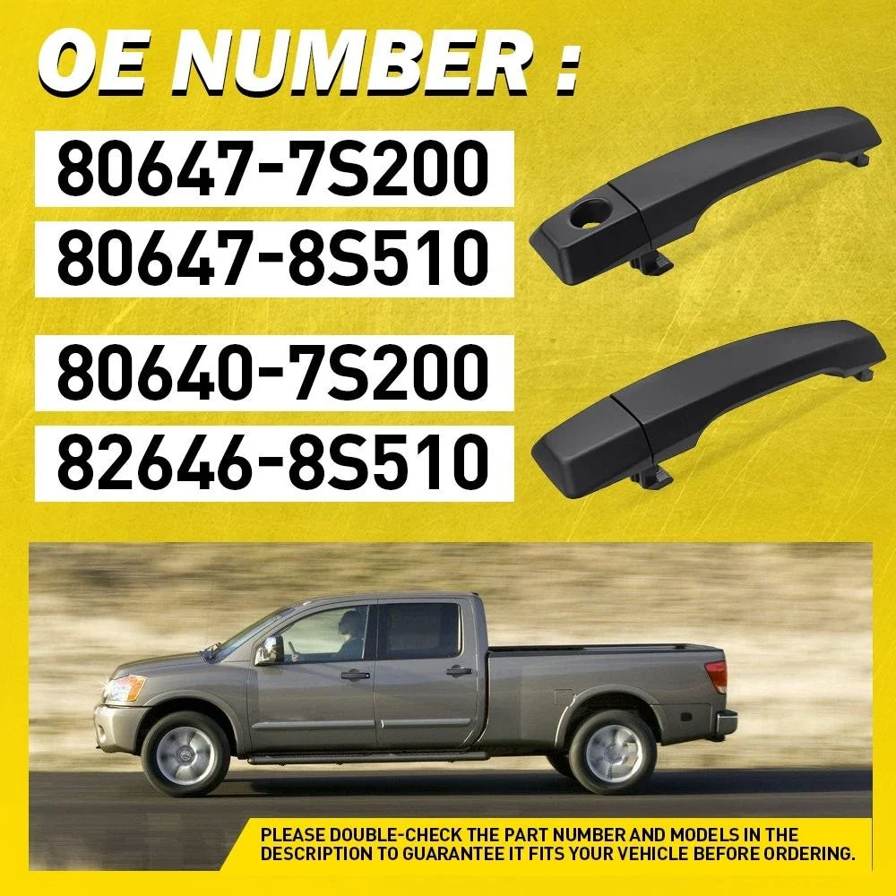 2X Outer Exterior Door Handle V for Infiniti QX56 Nissan Armada/Titan (2004–2015)