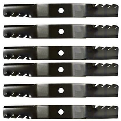 Set of 6 Extra Durable Mulching Blades for Kubota BX2660 BX23 BX7510