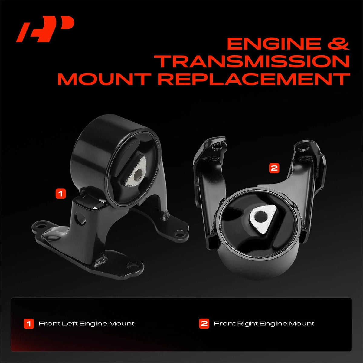2X Front Engine Motor for Chevy Colorado GMC Canyon (2004–2012) 15925796, A5397, EM-4016